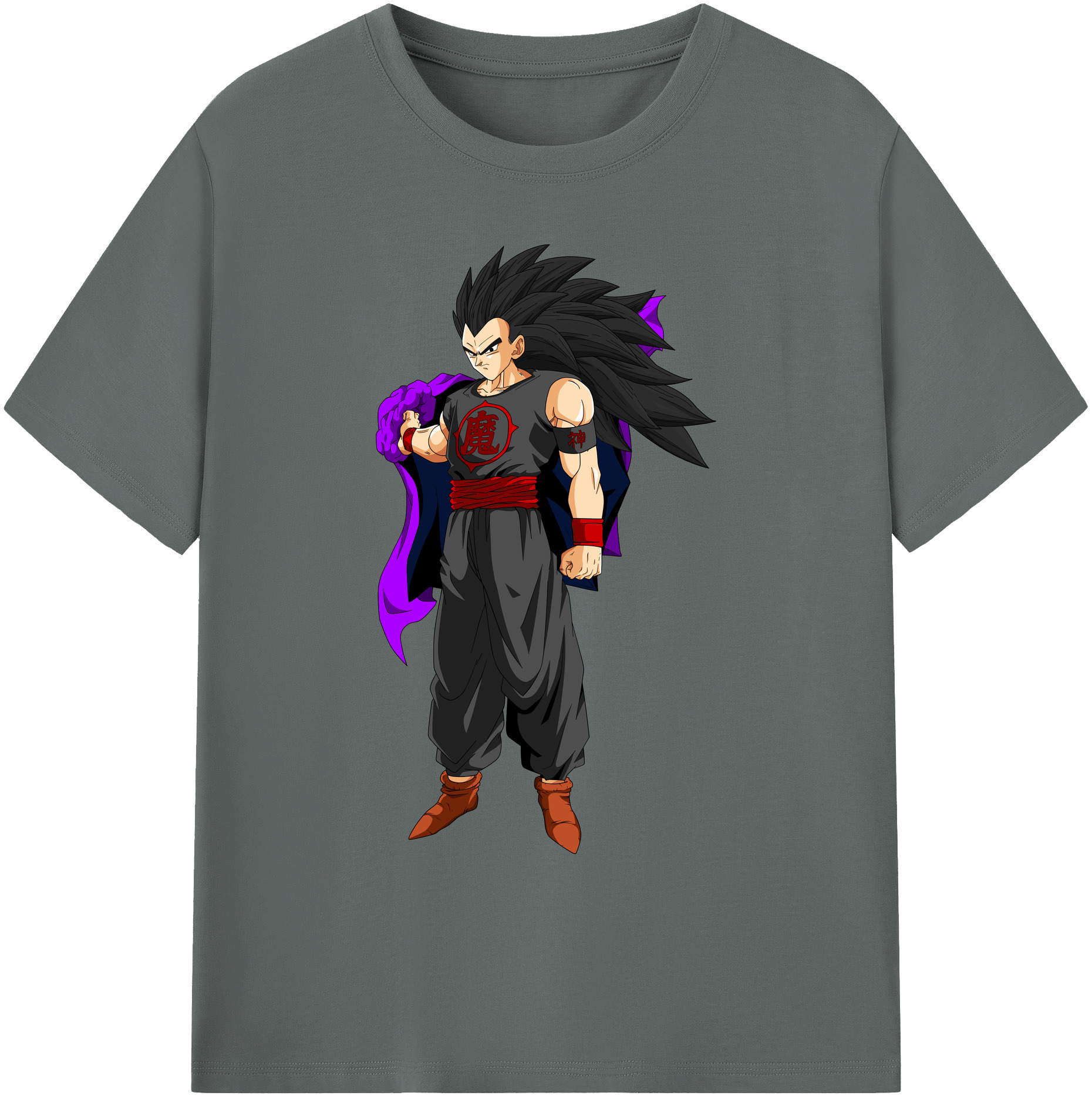 （画像用） ドラゴンボール ベジータ四世（Bejīta Yonsei）DRAGON BALL Vegeta IV 綿100％ メンズ半袖Tシャツ｜肌触りやわらか＆通気性